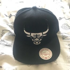 Official Chicago Bulls Mitchell and Ness snap hat